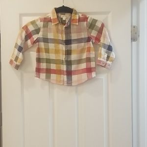 NWT GYMBOREE BABY LONG SLEEVED PLAID SHIRT